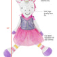 Plushible Soft Baby Doll Unicorn, 18 Inch - Plush Rag Doll with 2 Clothing Sets, My First Plush for Girls, Babies & Infants, Soft Baby Stuffed Toy