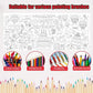Birthday Giant Coloring Tablecloth for Kids 75x30 in Large Coloring Poster Jumbo Paper Tablecloth Poster Fun DIY Birthday Activity for Home Classroom