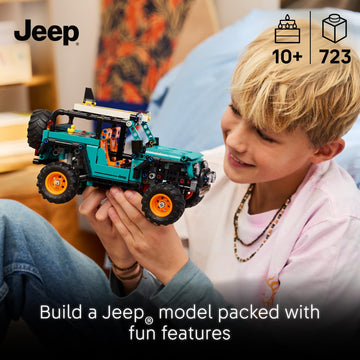 LEGO Technic Jeep Wrangler Rubicon SUV - Building Toy for Boys & Girls, Ages 10+ - Model Car Kit with Detailed Features - Display Set for Bedroom