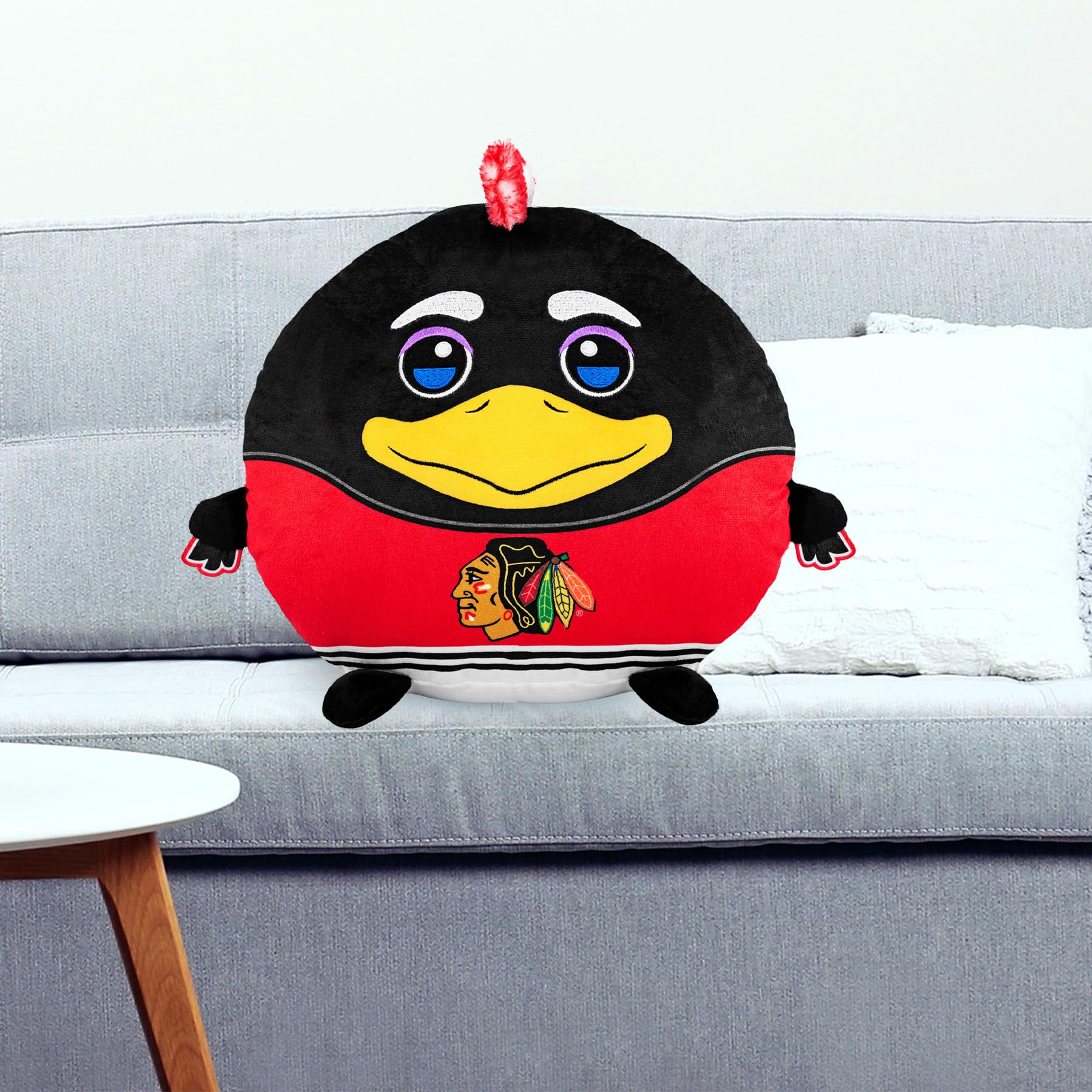 Sleep Squad Chicago Blackhawks Tommyhawk 12" Mascot Kiri Cloud Plushie - Official NHL Plush