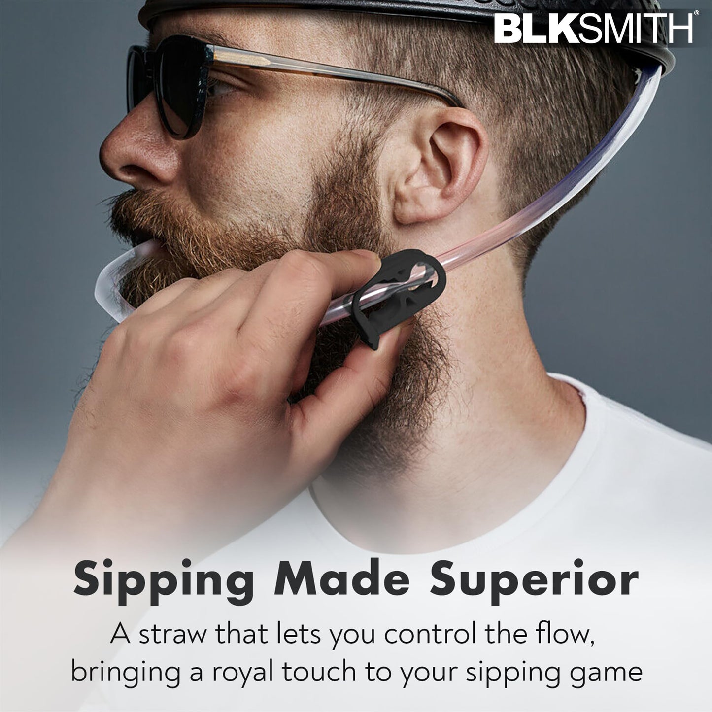 BLKSMITH Viking Drinking Helmet with Straws - Funny Beer Hat Holds 2 Cans - Adjustable Novelty Drinking Helmet Fits 16-24" Head - Gag Gift for Men