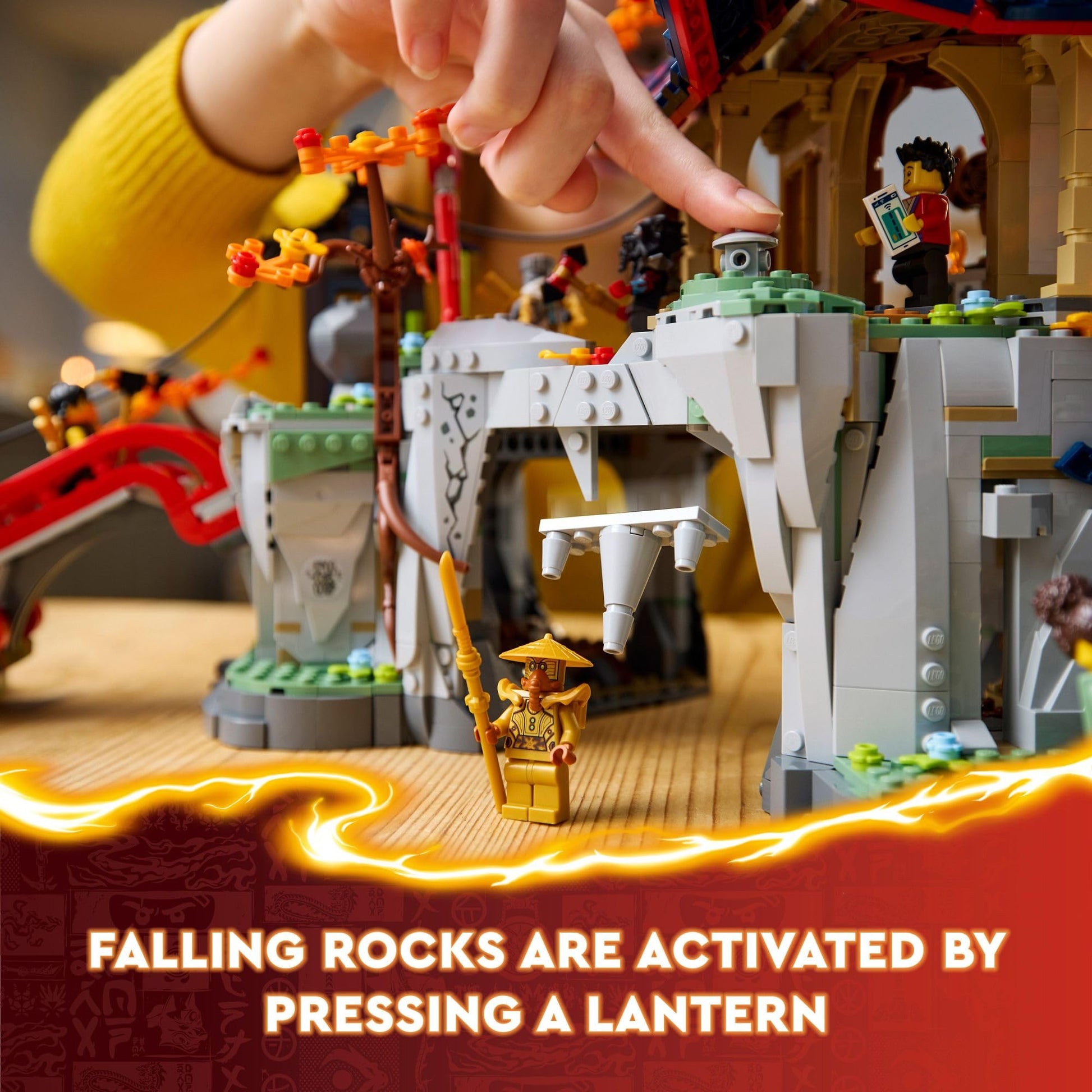 LEGO NINJAGO Tournament Temple City Building Toy for Teen Boys & Girls, Ages 14+, Great for Dragons Rising Fans Who Enjoy Model Building Sets and