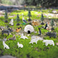 20PCS Arctic Polar Toy Set and Snow Tree Arctic Animals Toys with Igloo,Caribou,Penguin,Walrus Figurines for Cake Toppers Birthday Gifts Preschool