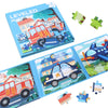 Magnetic Puzzles for Kids Ages 3-5, 3 in 1 Vehicle Toddlers Magnet Jigsaw Puzzle Book, Kids Travel Road Trip Puzzle Toys for Boys and Girls Ages 4-8