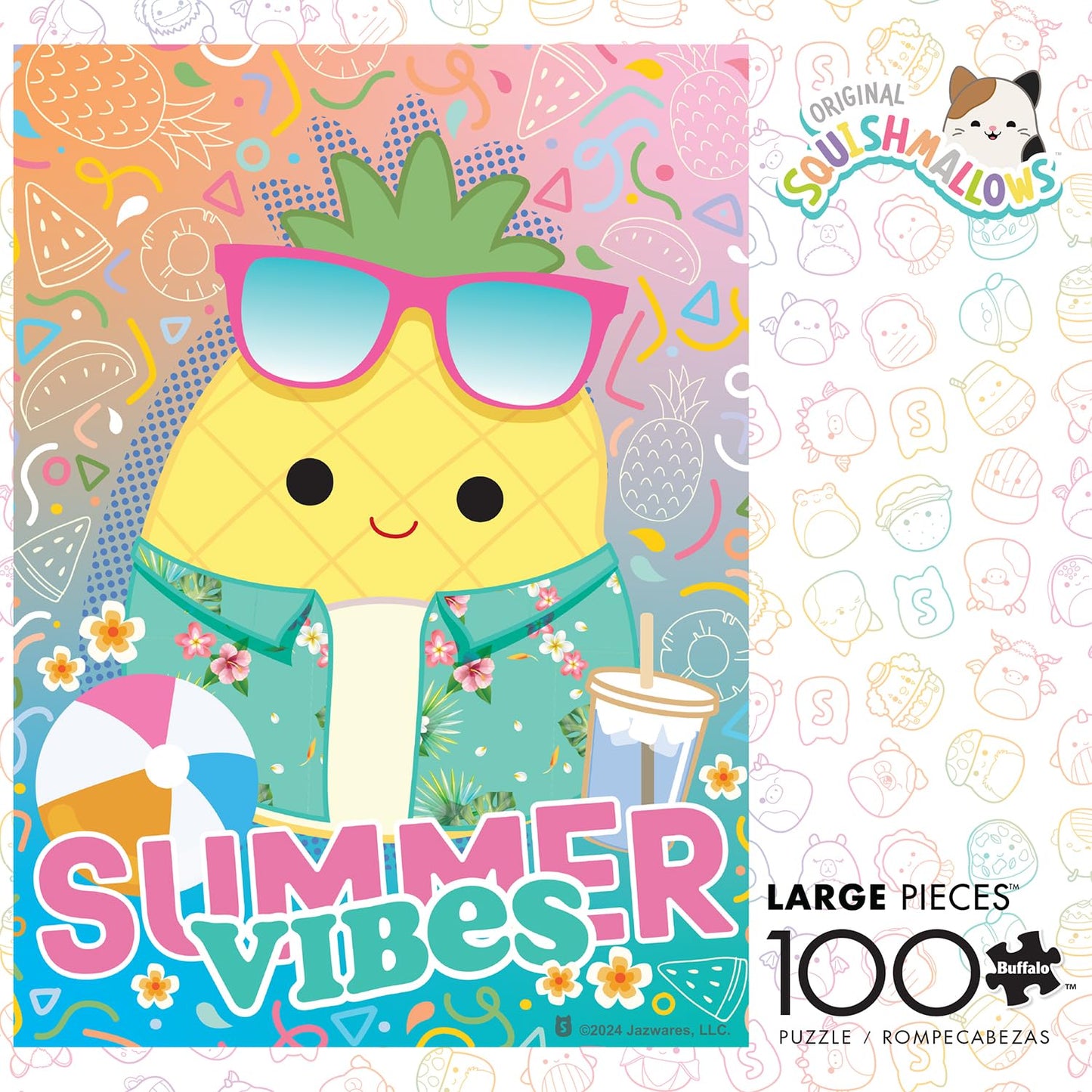 Buffalo Games - 100 Piece Squishmallows Jigsaw Puzzle for Kids Ages 6+