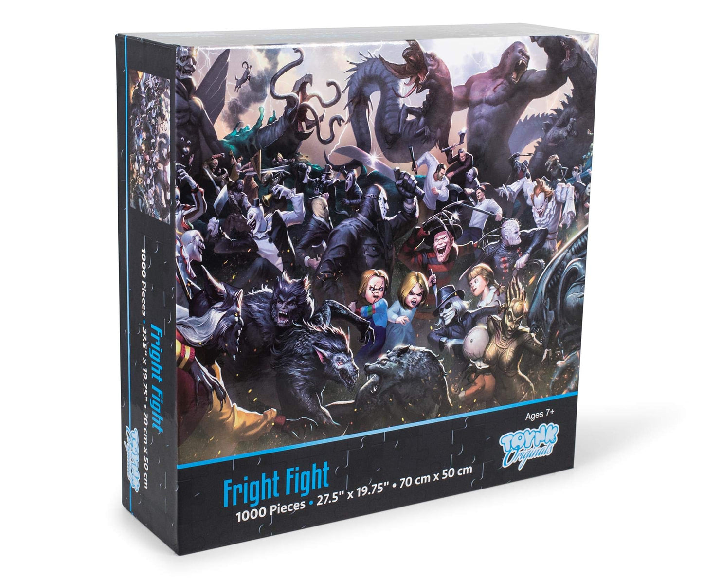 Fright Fight Horror Movie Villain Inspired 1000 Piece Jigsaw Puzzle for Adults | Challenging Interactive Brain Teaser for Family Game Night | 28 x 20