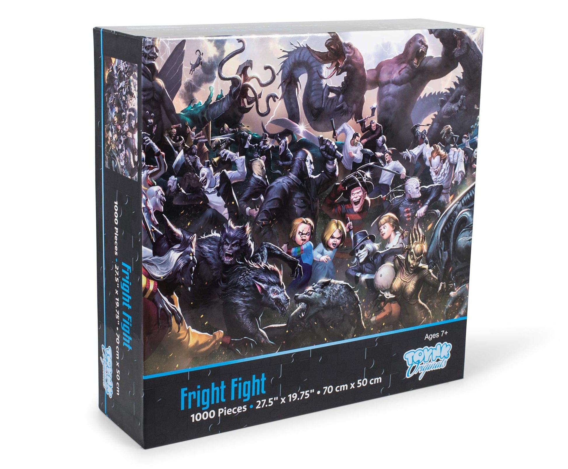 Fright Fight Horror Movie Villain Inspired 1000 Piece Jigsaw Puzzle for Adults | Challenging Interactive Brain Teaser for Family Game Night | 28 x 20