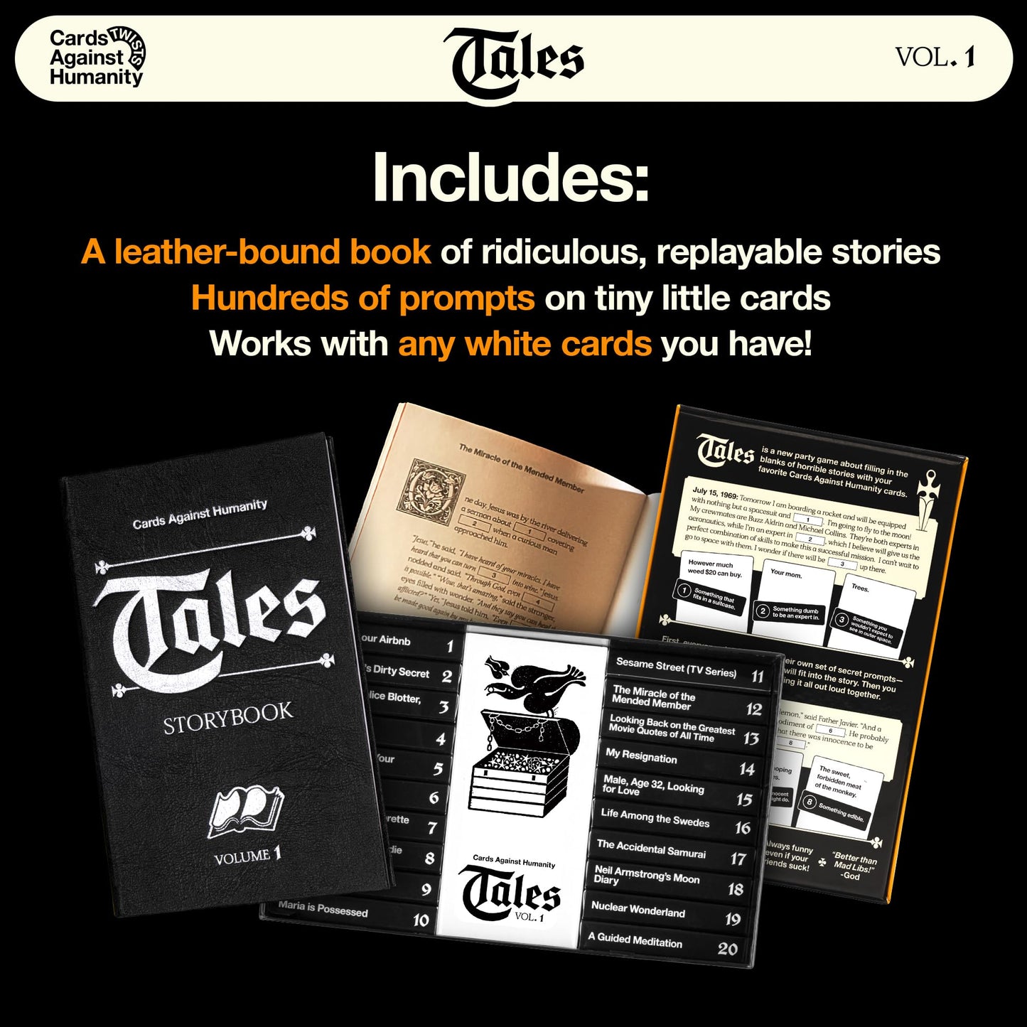 Cards Against Humanity Tales Vol. 1 • A New Twist on The Classic Adult Party Game • Fill in The Blanks of Horrible Stories with Your Cards