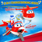 Super Wings Jett's Takeoff Tower 2-in-1 Airplane Toys Playset with 2" Jett Mini Figure Transform-a-Robots, Toys for Preschool Kids, Gifts for Boys