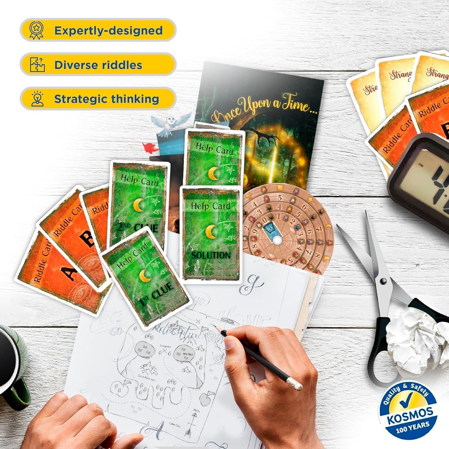 Thames & Kosmos EXIT: The Enchanted Forest| A Kosmos Escape Room Game in a Box| Family Friendly, Card-Based at-Home Escape Room Experience for 1 to 4
