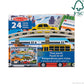 Melissa & Doug Traffic Jam Jumbo Floor Puzzle (24 Pieces, 2 x 3 Feet), Vehicle-Themed Jigsaw Puzzle for Preschoolers and Kids Ages 3+ - FSC Certified