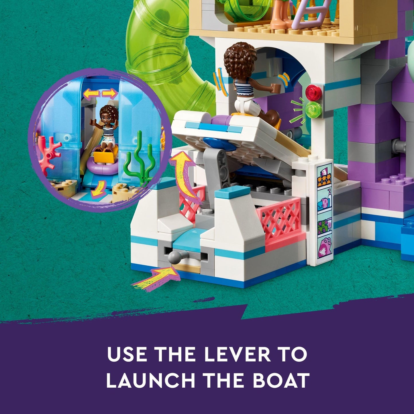 LEGO Friends Heartlake City Water Park Building Toy - Pretend Play Toy Figures & Playsets for Girls & Boys, Ages 8+ Years - Gift for Kids W/Mini-Dolls