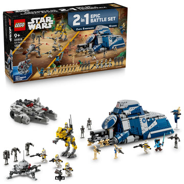 LEGO Star Wars Epic Battle Set Co-Pack - Pretend Play Building Toy for Boys & Girls, Ages 7+ - Includes 13 Droid Figures, 6 Minifigures, & Bonus Gift