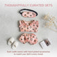 Pink Dolls Clothes Compatable with Labubu(NO Doll), 17cm Dolls Cute Outfit Accessories, Small Labubu Clothes Set for Doll, Gift for Women