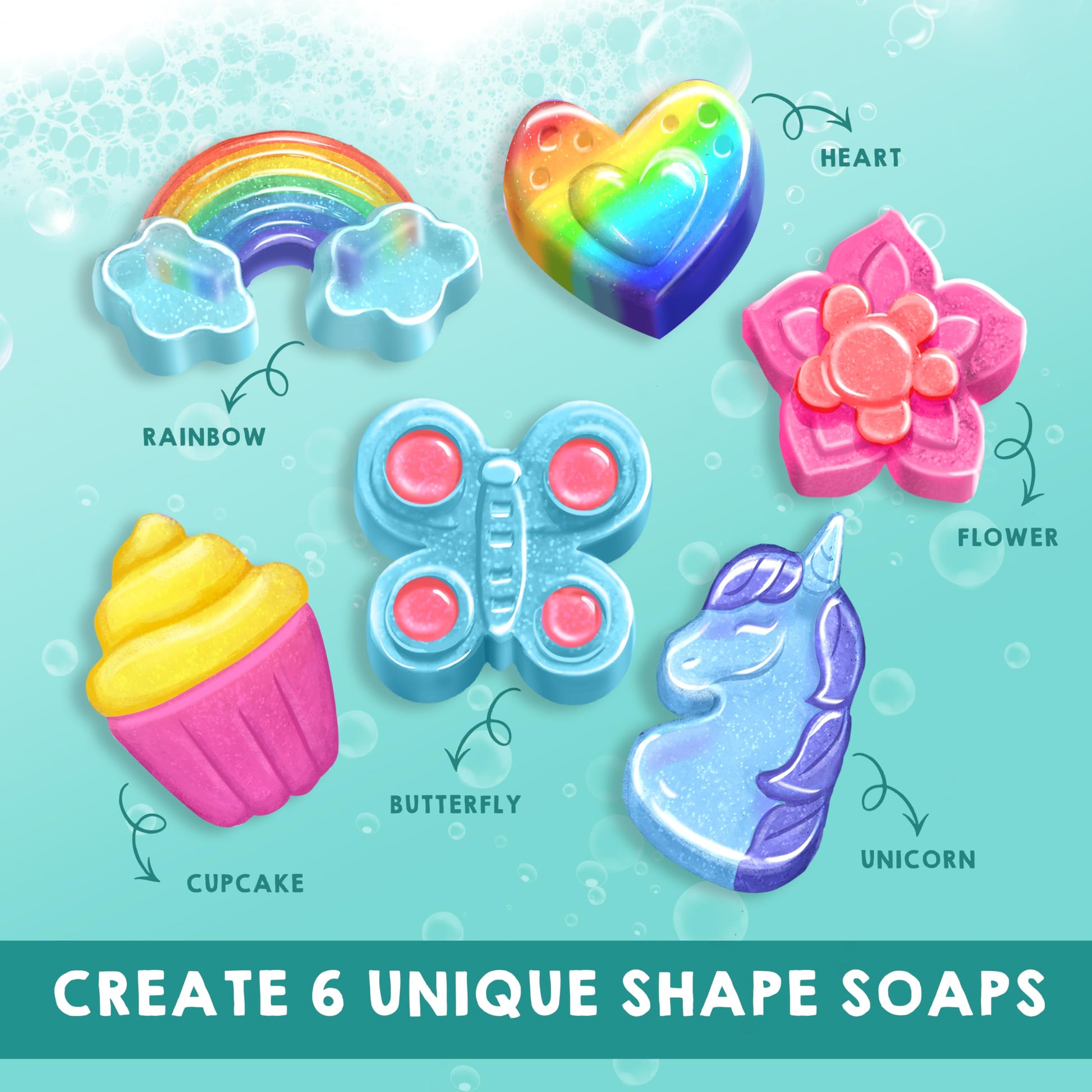 Klever Kits Bath Bomb, Soap Making Kit for Kids, 2-in-1 Spa Science Kits, DIY Make Your Own Bath Bombs & Soap, Spa Kit for Kids, Gifts Toys
