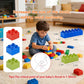 Building Blocks Set for Kids with Baseplate Big Building Bricks 101Pcs Classic Bulk Sensory Toy for Kids Toddlers Boys Girls 15 Random Colors Birthday