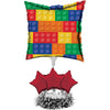 Creative Converting Block Party Balloon Centerpiece, multicolor, one size (315255)