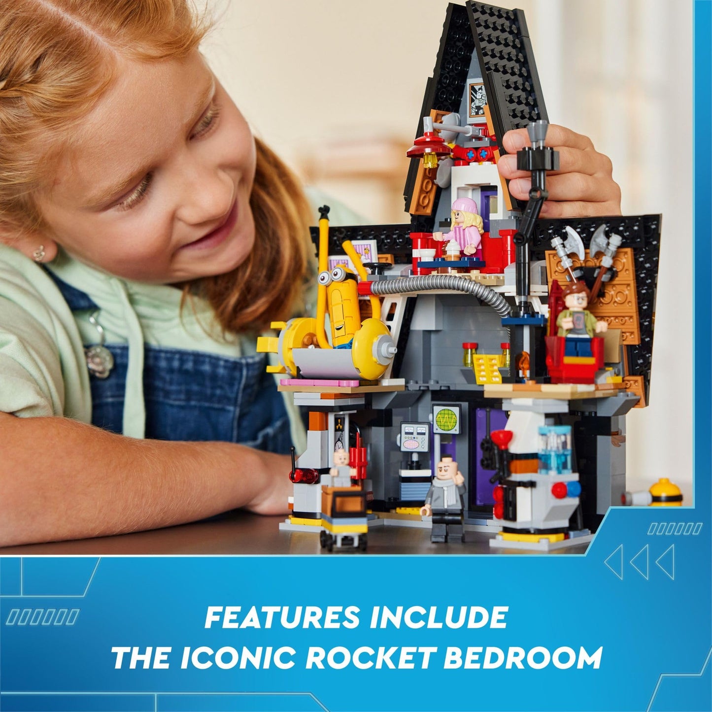 LEGO Despicable Me 4 Minions and Gru's Family Mansion, Minions Toy House and Tree Playset from Movie, Fun Despicable Me Toy, Creative Gift for Boys