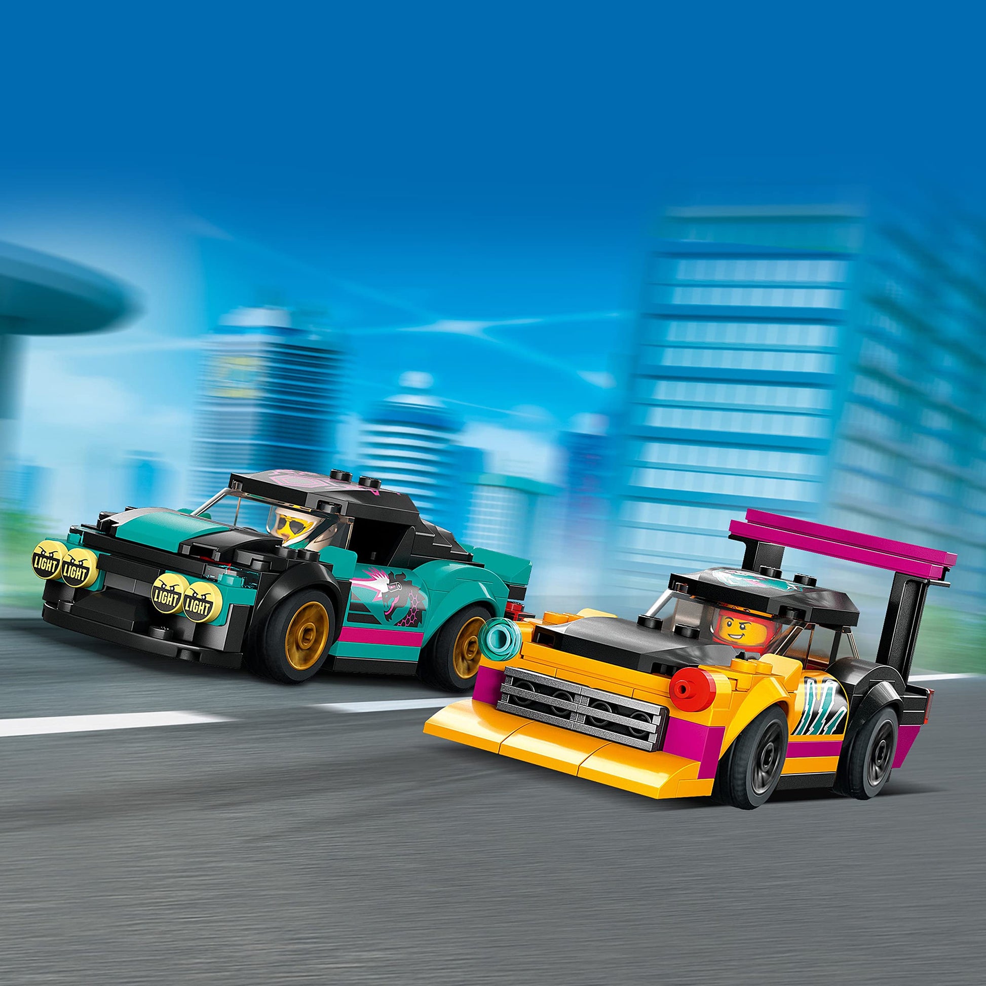 LEGO City Custom Car Garage, Toy Garage Building Set with 2 Customizable Cars, Pretend Play Mechanic Toy with 4 Mini Figures, Birthday Gift Idea for
