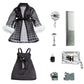 Rainbow High Shadow High Girl's Night Shanelle Onyx- Grayscale 11" Fashion Doll. Black Hair. Black Outfit. Girl's Night Accessories and Comb.