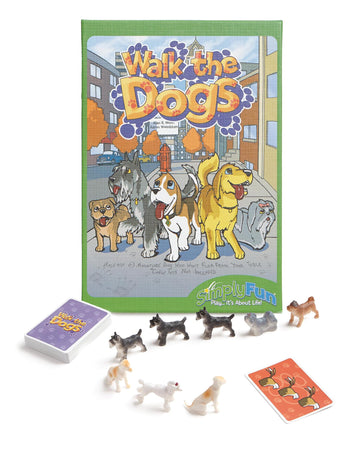 SimplyFun Walk The Dogs Math Game - One of The Most Fun Games for Kids Ages 8 and Up - Play to Practice Counting & Sorting- 2 to 5 Players