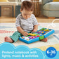 Fisher-Price Baby Learning Toy Laugh & Learn 123 Schoolbook with Music Lights & Activities for Developmental Play Infants Ages 6+ Months