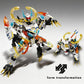 kececo Mech Building Blocks Action Figure Toys, 2in1 White Tiger Transforming Robot Building Set, Converts to Tiger Model, for Adults Kids Boys Ages