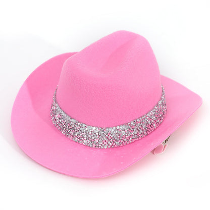 PATRDIO Cowgirl Mini Hat-Country Western Themed Party Decoration,Baby's Birthday decor,my first rodeo decorations girl?Bridal Party Bachelorette