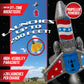 Hyper Drive SkyTwister Rocket - Rechargeable Electric Launch Rocket With Parachute Deploy - Flies Up To 200 Feet - Safe Toy For Kids Ages 8+ - Fully