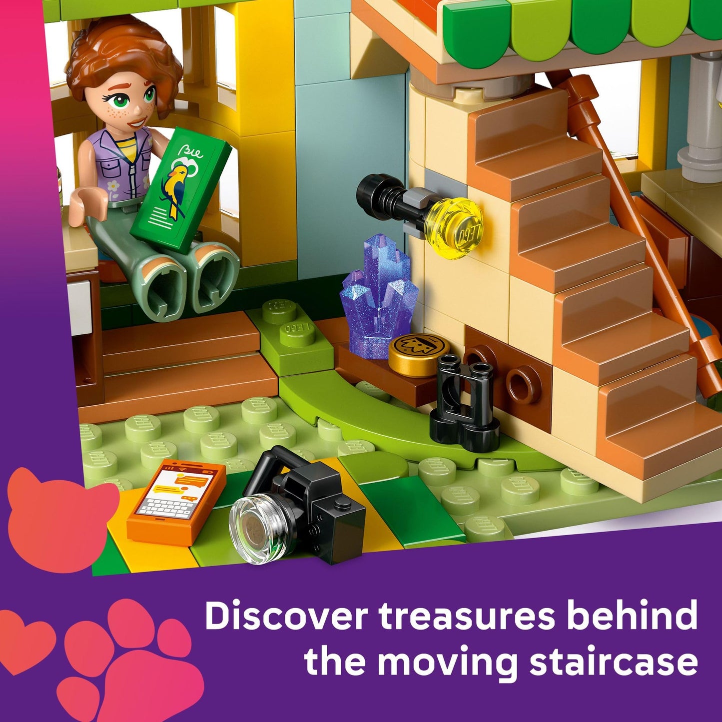 LEGO Friends Autumn’s Room Building Toy - Pretend Play Set for Kids, Girls and Boys, Ages 6+ - with 2 Minidolls, Bandit The Ferret, and Bird Figure -