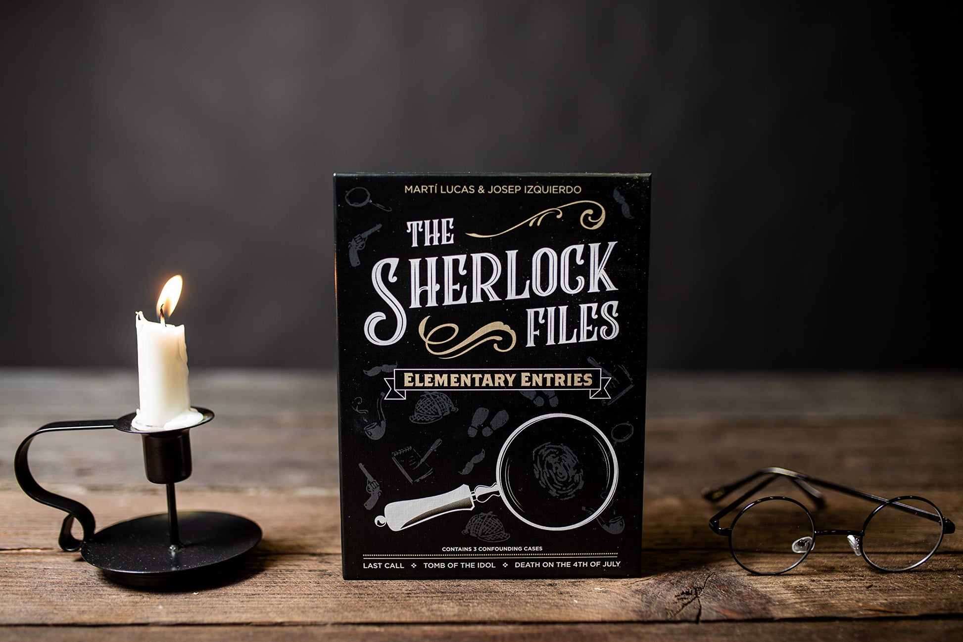 Indie Boards & Cards Sherlock Files: Elementary Entries - Cooperative Modern Detective Game - for 1 to 8 Players, Ages 14+