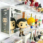 NLDSDSPH 10-Pack Collapsible Acrylic Shelf, Compatible with Funko Pop Figure Collection Case (4.5" x 3.5") Or Display Case for Boxed Characters