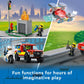 LEGO City Fire Rescue & Police Chase Building Set 60319 - Kid's Fire & Police Build, Featuring 3 Minifigures, Emergency Truck, Patrol Car, Motorcycle