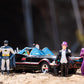 toy Cars DC Comics 1:24 Classic TV Series Batman Batmobile Die-Cast Car & 2.75" Batman, Robin, Penguin, & The Joker Figures