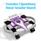 hand2mind Purple Speedway Racer Scooter Board, Gross Motor Toys, Ages 5+