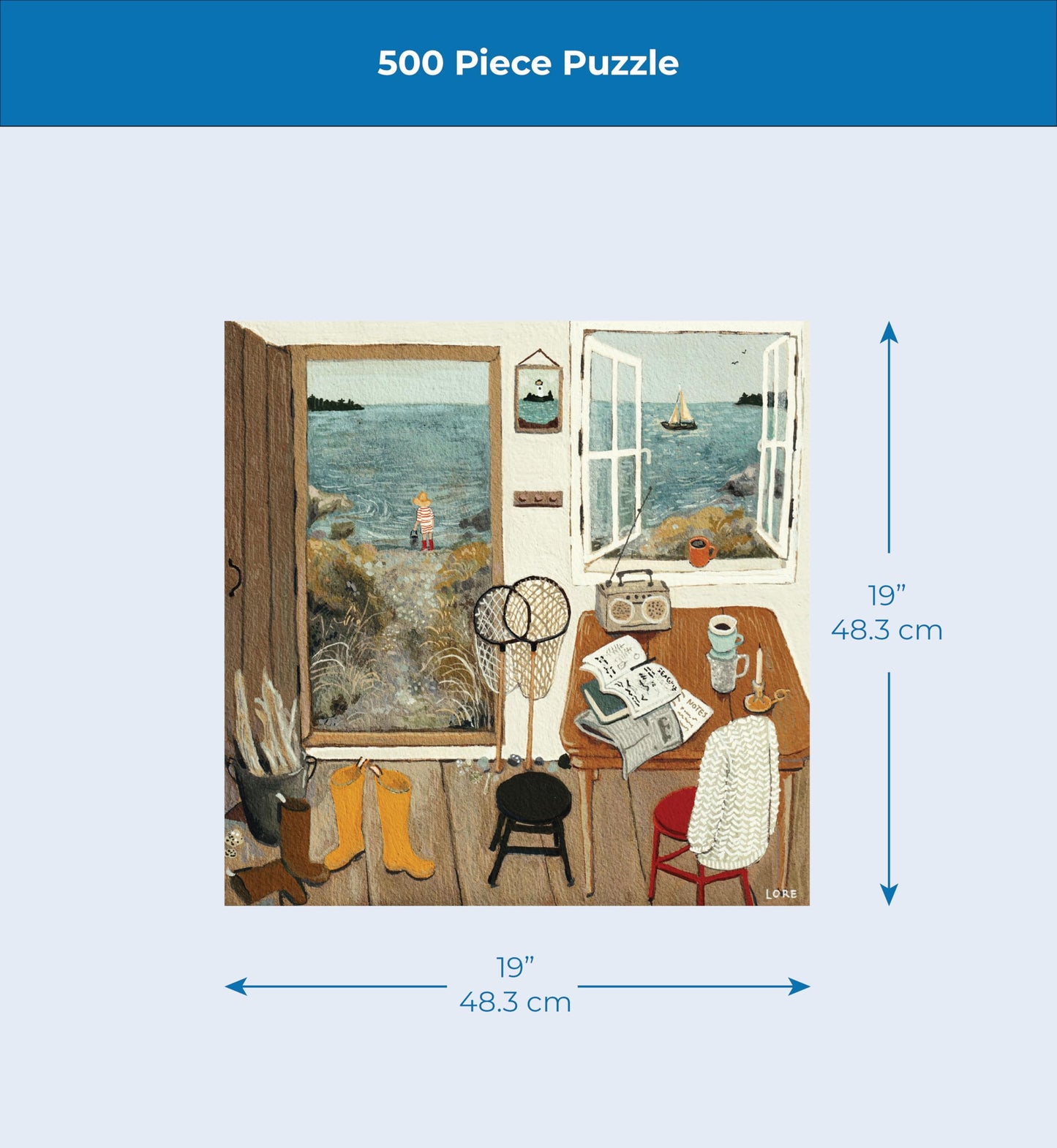 New York Puzzle Company - Loré Pemberton Islander - 500 Piece Jigsaw Puzzle for Family Game Nights by Loré Pemberton