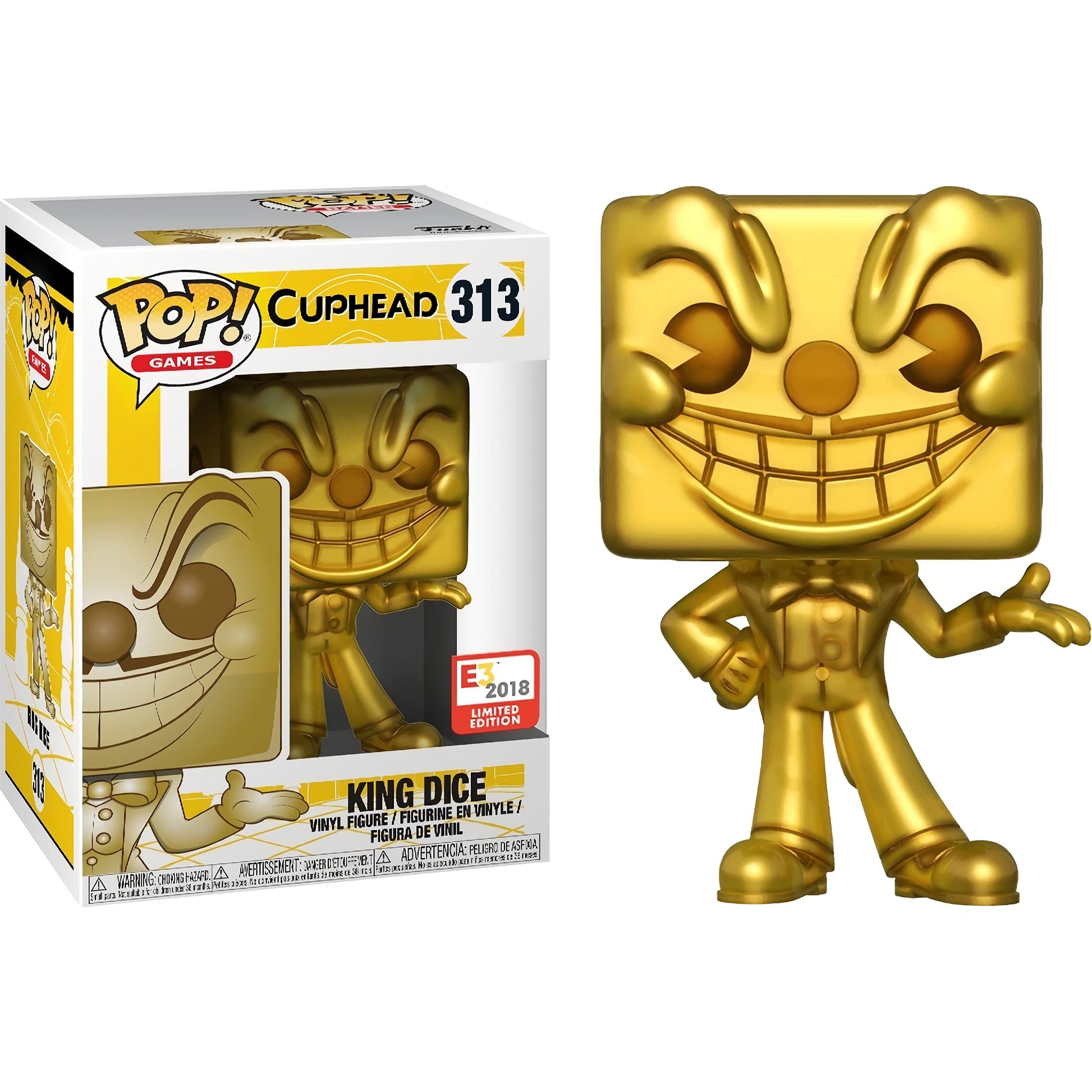 King Dice (E3 2018 Exc): Fun ko P o p ! Games Vinyl Figurine Bundle with 1 Compatible 'ToysDiva' Graphic Protector (313-33336 - B)