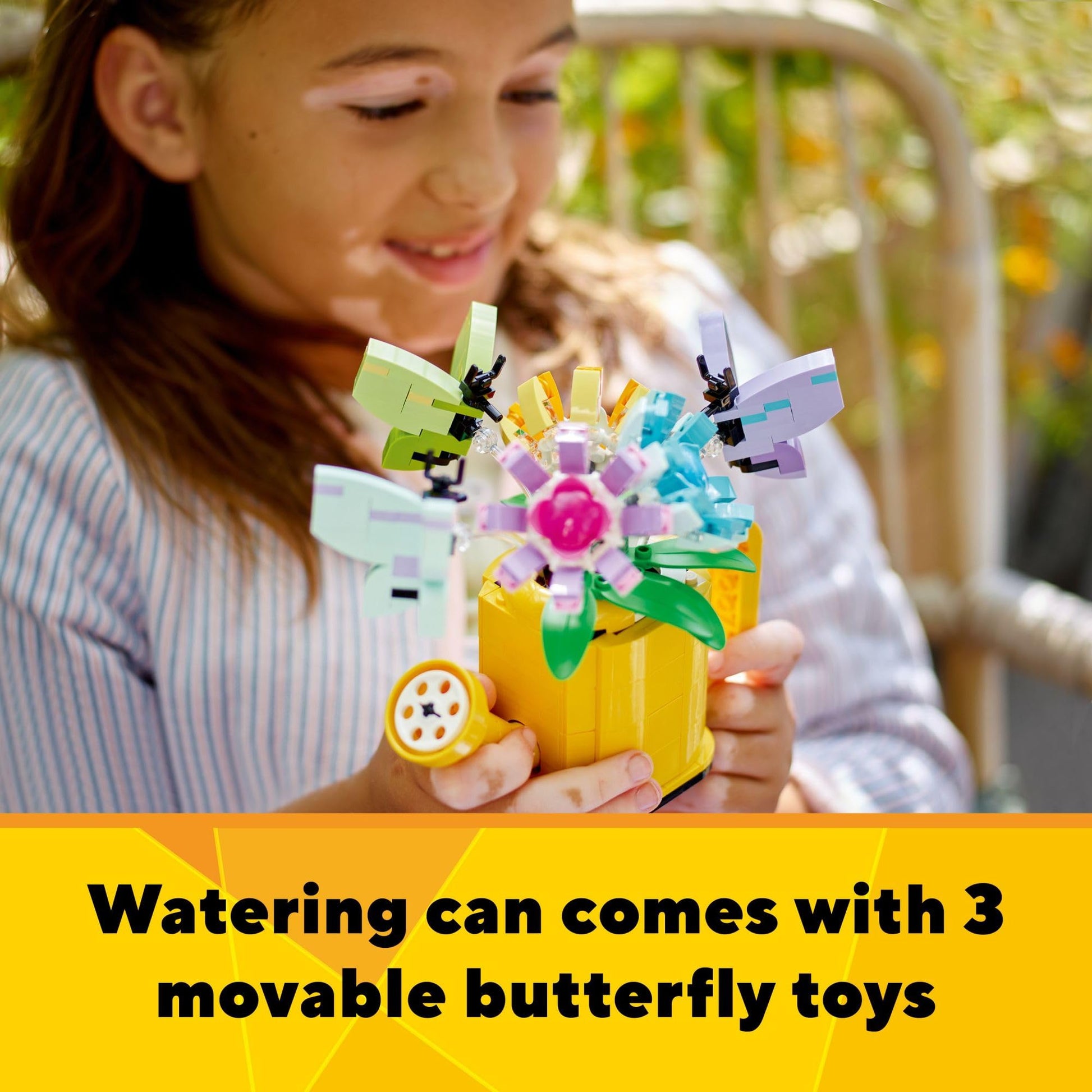 LEGO Creator 3 in 1 Flowers in Watering Can Building Toy - Fun, Creative Activity for Kids, Girls and Boys, Ages 8+ - Gift for Birthdays - Building