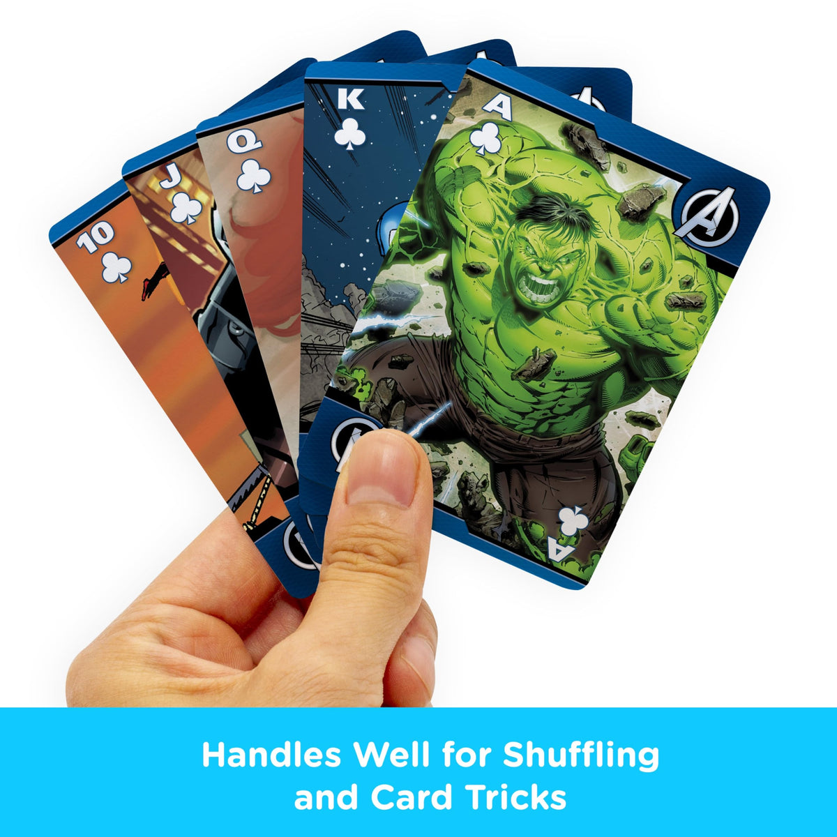 AQUARIUS Marvel Avengers Comics Playing Cards, 3",Multi-colored