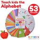 Alphabet Flash Cards for Toddlers | Award-Winning | 52 ABC Flashcards for Baby & Kids|ABC Cards Kindergarten | Large Upper and Lower Case | Large A-Z