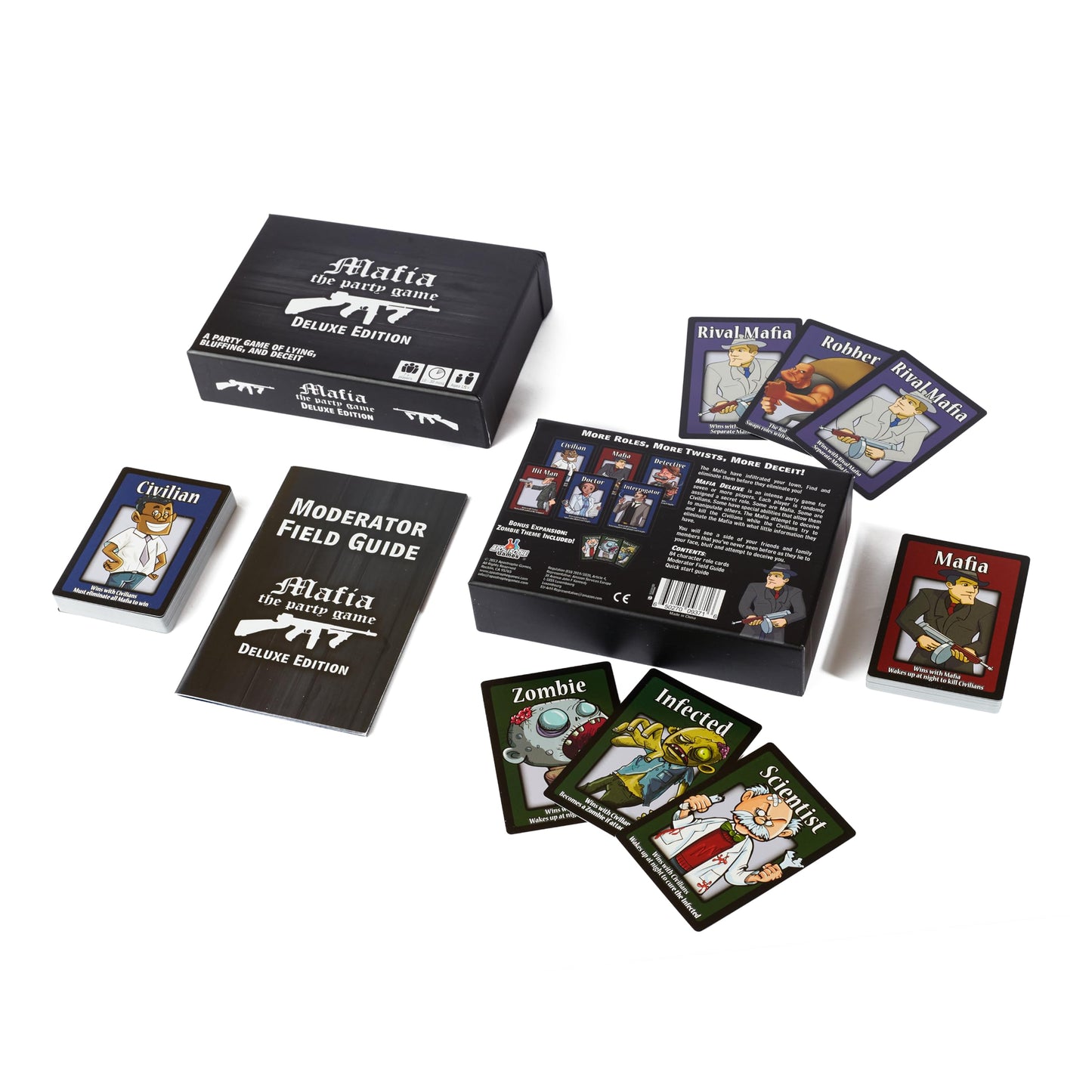 Apostrophe Games Mafia The Party Game Deluxe Edition - A Game of Lying, Bluffing and Deceit- Card Game, Adults and Teens - Board Game