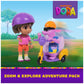 Dora, Zoom & Explore Adventure Pack with Dora & Tico Toy Figures & 3-Wheeled Scooter Accessory, Kids Toys for Girls & Boys Ages 3 and Up