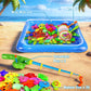CozyBomB™ Magnetic Fishing Toys Game Set for Kids | Water Table Bathtub Kiddie Pool Party Pole Rod Net, Outdoor Plastic Floating Fish, Toddler Bath