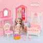 50 Pcs Dollhouse Furniture Accessories Set Miniature Mini Furniture Small Doll House Dolls People Playhouse Family Toys Gift 1:12 Kitchen Bedroom