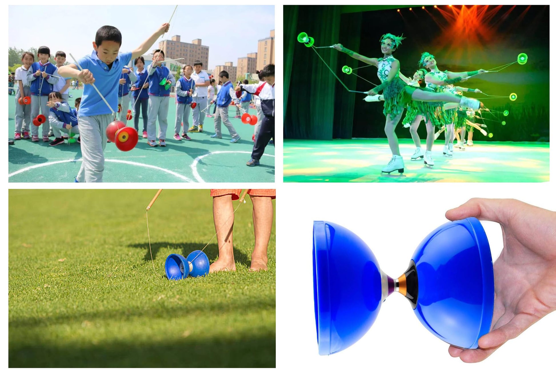 MAGICYOYO Diabolo MD01 Pro Triple Bearings Diabolos Yoyo for Kids Teens Adults, Beginners to Advanced, Spinning Juggling Skill Toy, 5" Diabolo Yo-yo