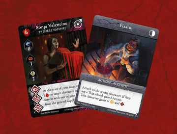 Renegade Game Studios Vampire Rivals Blood & Alchemy Expansion Card Game with Tremere & Thin-Blood Clans