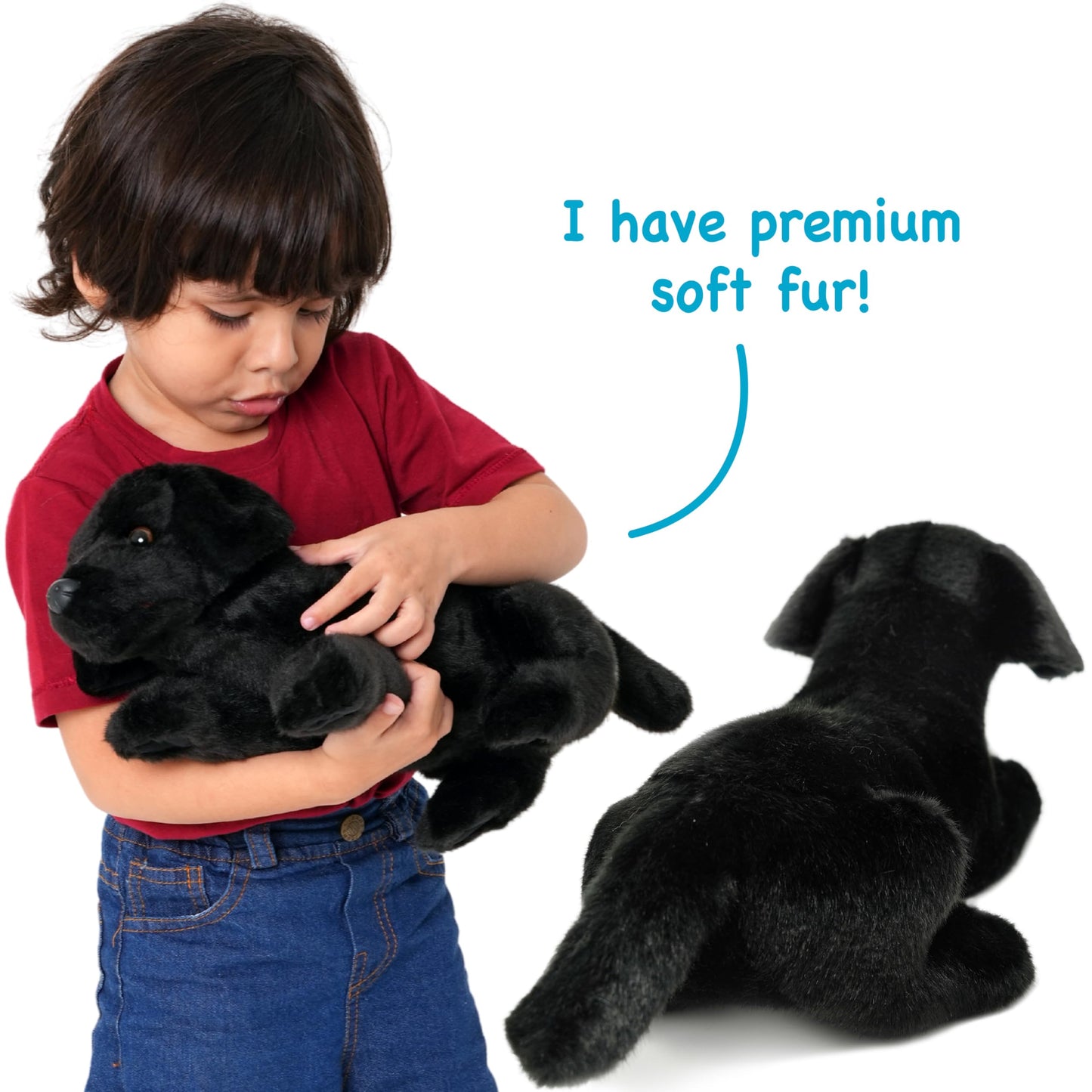 TigerHart Blythe The Black Lab - 12 Inch Stuffed Animal Plush