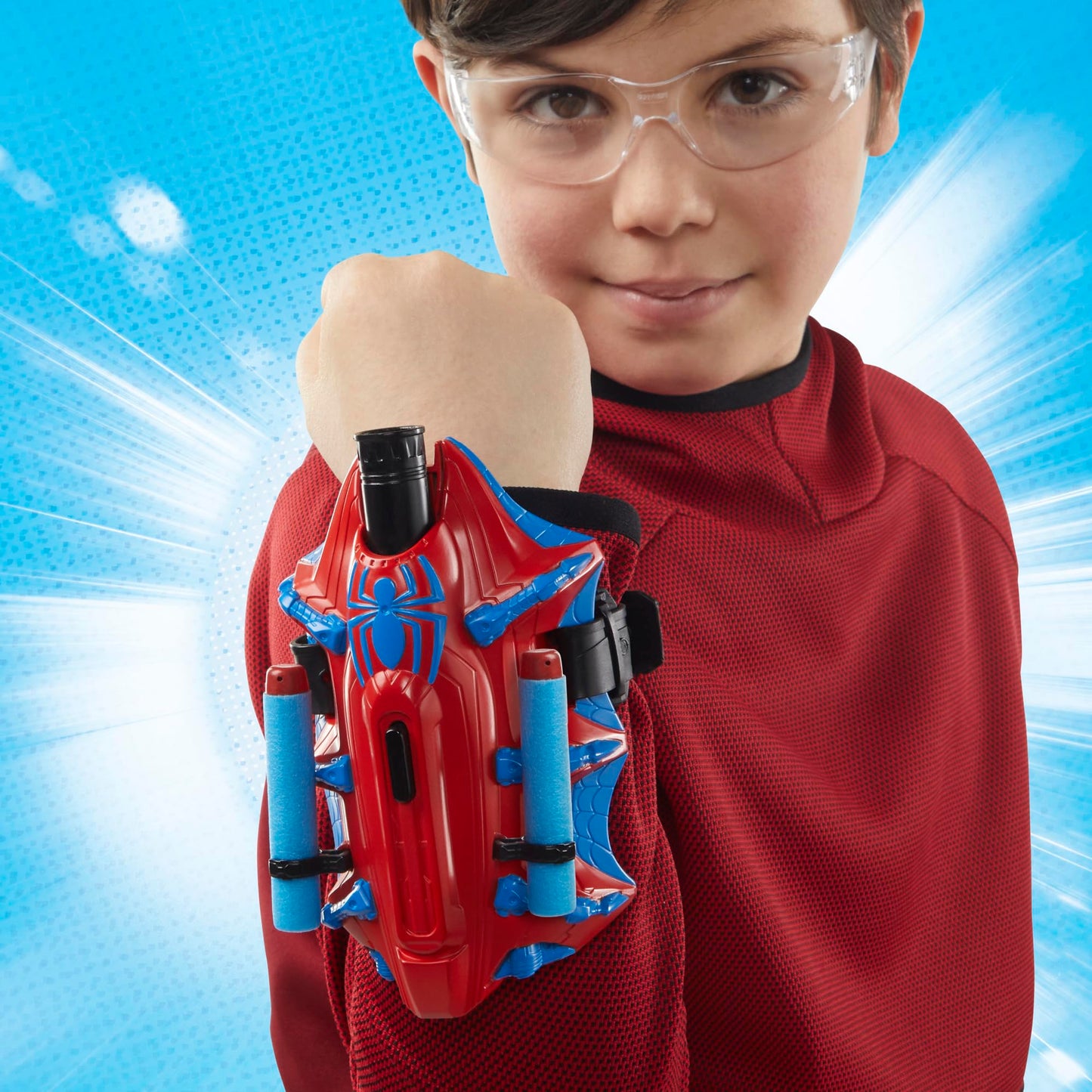 Marvel NERF Spider-Man Thwip-Tech Blaster, Includes 3 Darts, Web Shooter, Role Play Toy for Kids 5 and Up