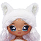 Na Na Na Surprise Sweetest Gems April Sparkles 7.5" Fashion Doll Diamond Birthstone Inspired with White Hair, Ruffle Satin Dress & Brush, Poseable
