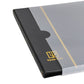 Stamp Albums 160 Pockets - Stockbooks with 30x197mm Sleeves, 10 Double Sided Black Page with Leatherette Padded Black Cover, Collection Storage Folder
